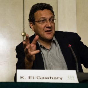 Karim El-Gawhary bei einer Veranstalung 2014 in Wien. Photo: Thomas König, Shabka